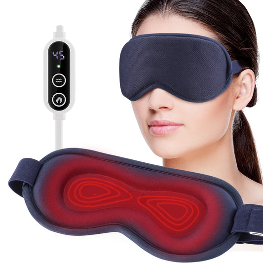 Electric Steam 3D Hot Compress Eye Mask Heating Vibration Eyeshade Eye Massager