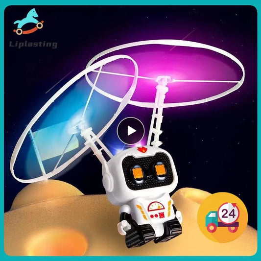 Mini Astronaut Drone Cartoon Spaceman Flying Aircraft RC Robot Toys
