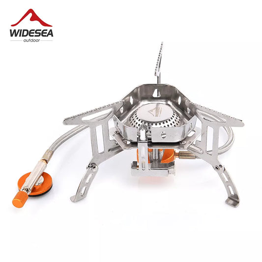 Camping Wind Proof Gas Burner Outdoor Strong Fire Stove Heater