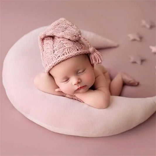 Newborn Photography Props Baby Posing Moon Stars Pillow Kit