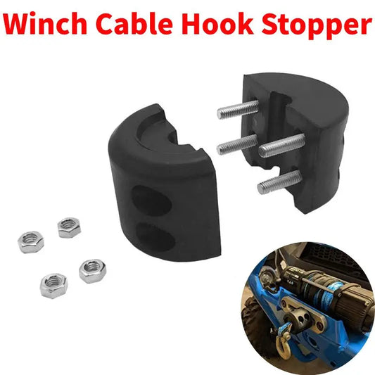 Rubber Winch Cable Hook Stopper Anti-Corrosion Winch Motors Gear Winch Cable Hook Stopper