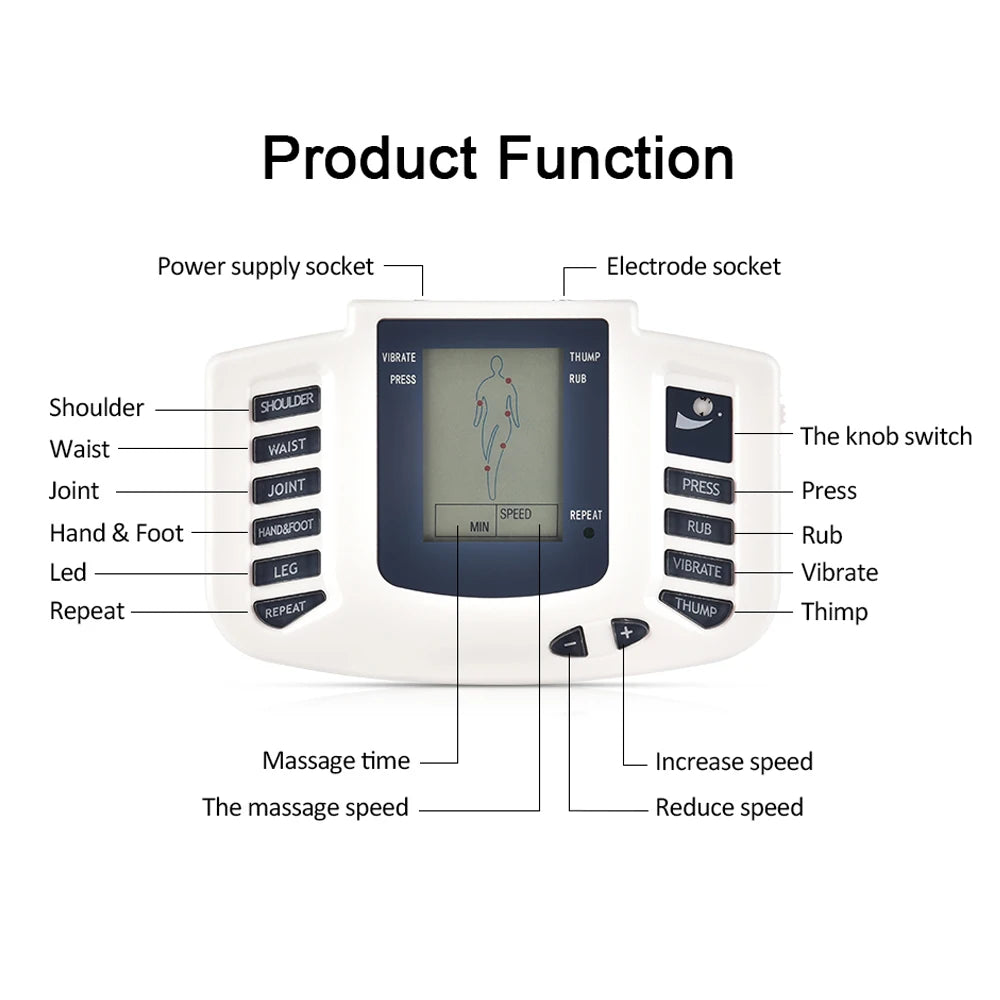 Full Body Tens Acupuncture Electric Therapy Massager Meridian