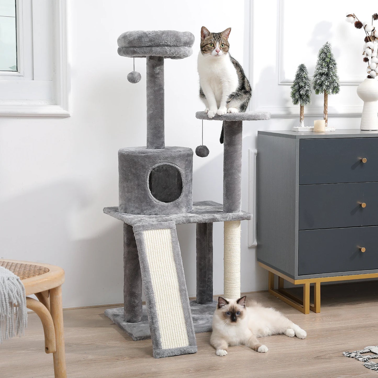 Domestic Delivery Multi-Level Cat Tree Tower Climb Furniture Scratching Post