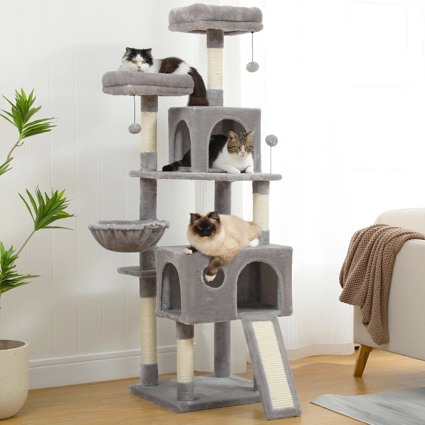 Domestic Delivery Multi-Level Cat Tree Tower Climb Furniture Scratching Post