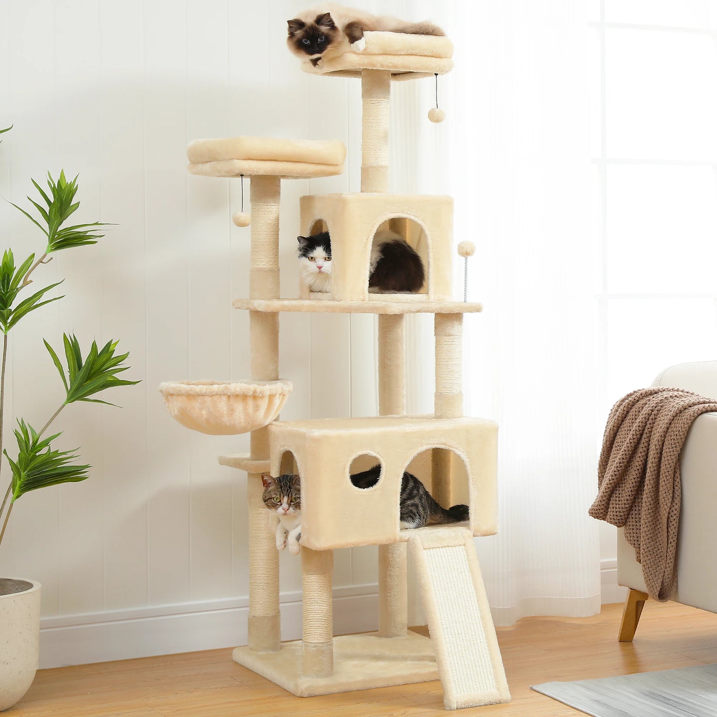 Domestic Delivery Multi-Level Cat Tree Tower Climb Furniture Scratching Post