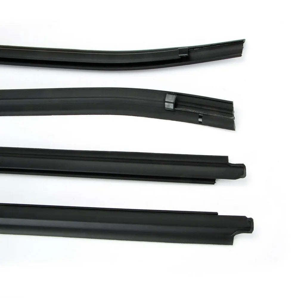 New 4 Pcs Car Window Door Glass Seal Belt Trim