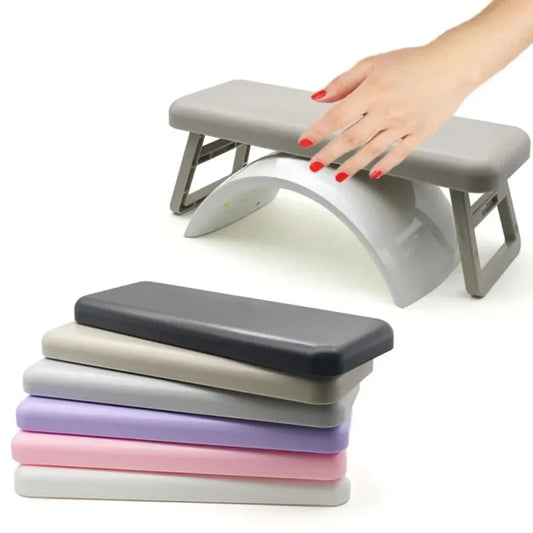 Folding Nail Hand Manicure Rest Arm Stand Pillow Cushion Holder