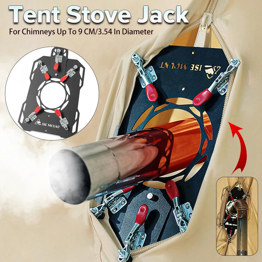 Tent Stove Jack Camping Firewood Stove Pipe Insulation