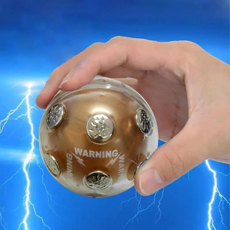 Electric Shocking Ball Shock Glowing Ball Stress Relief Auto Off Prank Trick Magnetic Ball Holiday Party Game