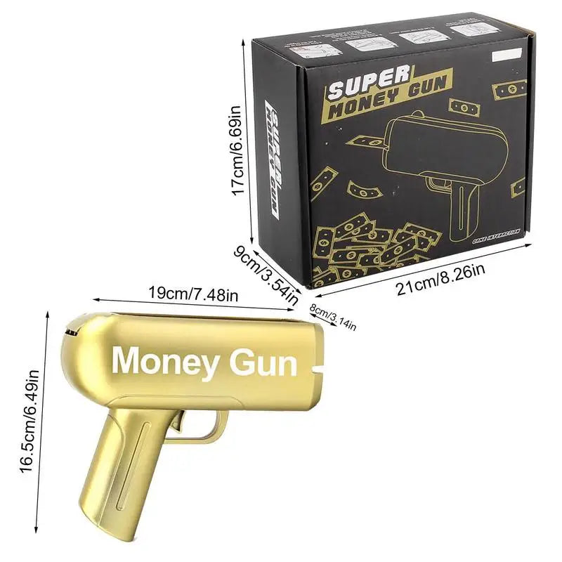 Money Shooter Guns Toy Electric Funny Banknote Guns Toys Money Bill Dispenser