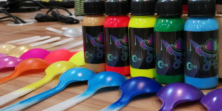 OPHIR Airbrush Acrylic Paint for Nail Art DIY Model Shoes Leather Water Based Airbrush Paint 48 Colors