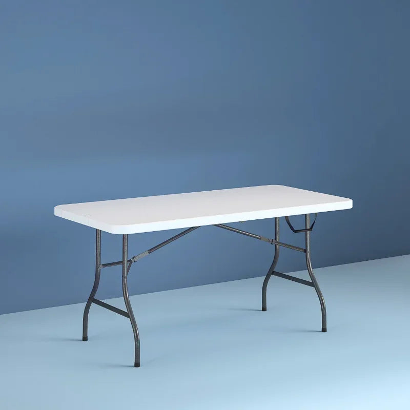 Cosco 6ft White Outdoor Garden Camping Picnic Table Portable Folding Table