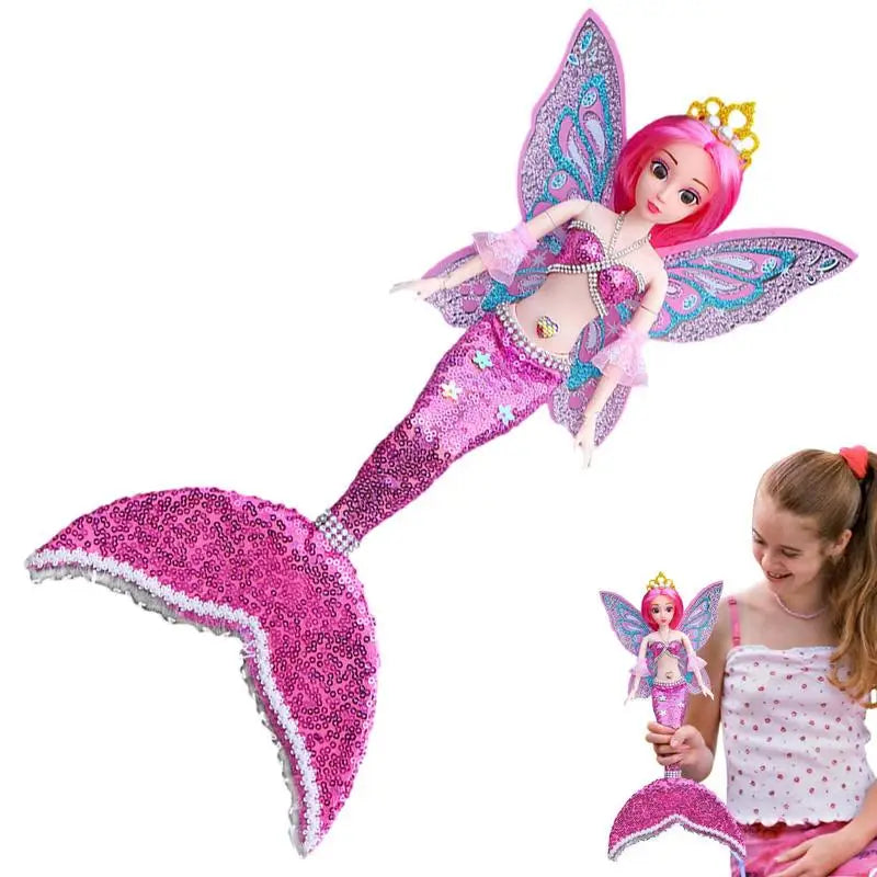 Princess Mermaid Doll For Girls Water Toys DIY Girl Doll Dress Up Toys Posable