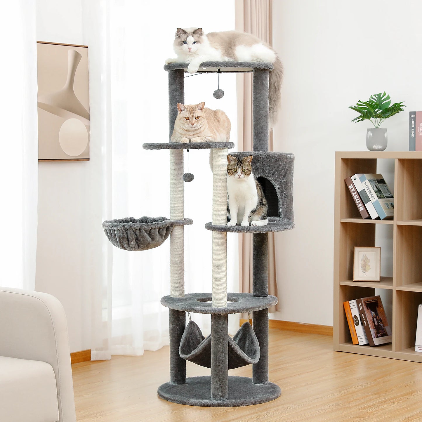 Domestic Delivery Multi-Level Cat Tree Tower Climb Furniture Scratching Post