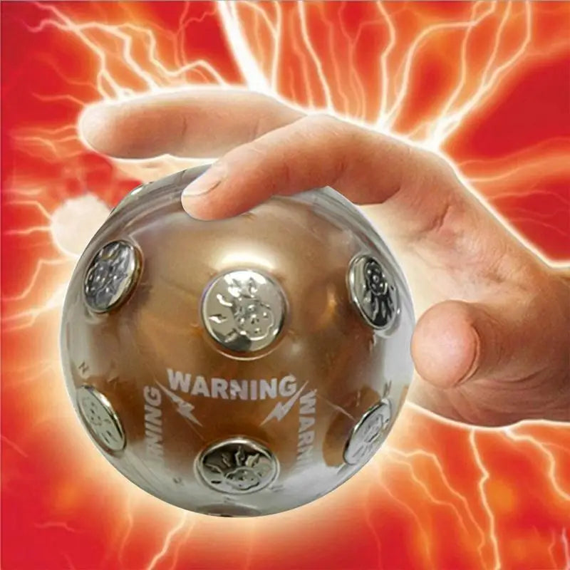 Electric Shocking Ball Shock Glowing Ball Stress Relief Auto Off Prank Trick Magnetic Ball Holiday Party Game