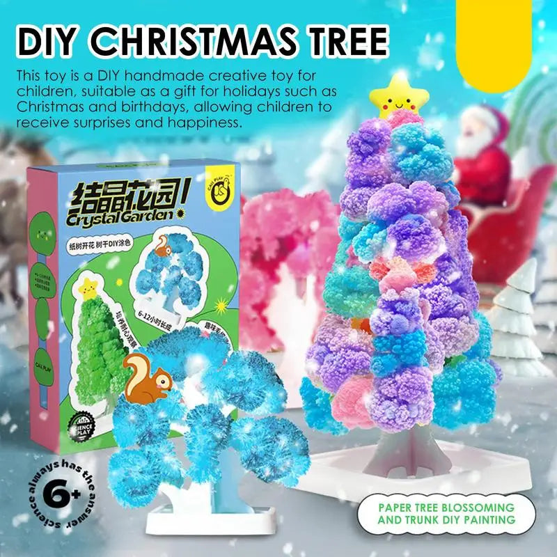 Magic Growing Christmas Tree Paper Crystal Trees Blossom Toys Christmas Trees