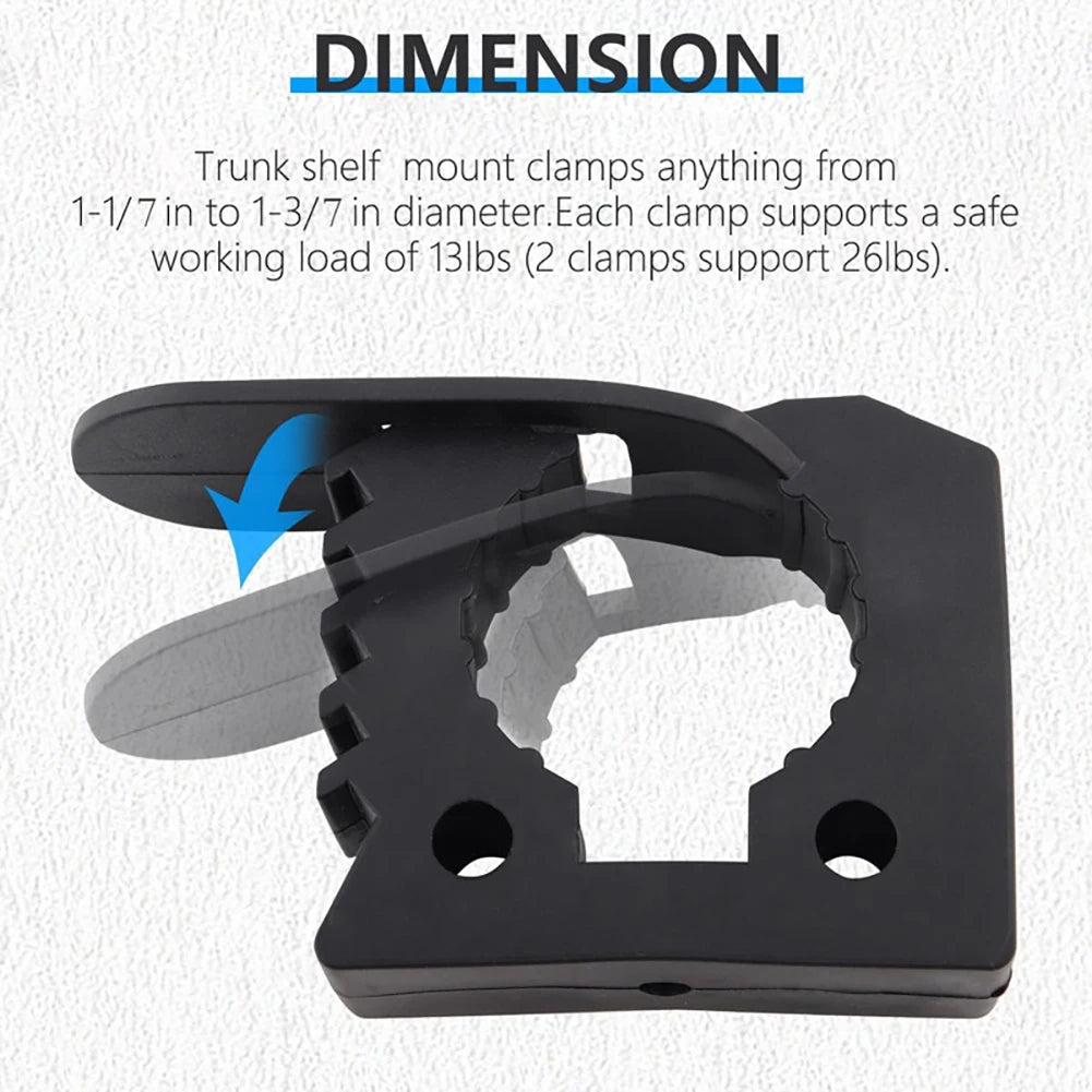 Quick Fist Clamp For Mounting Tools Equipment Handle Keeper Shovel Holder Bracket Auto Offroad