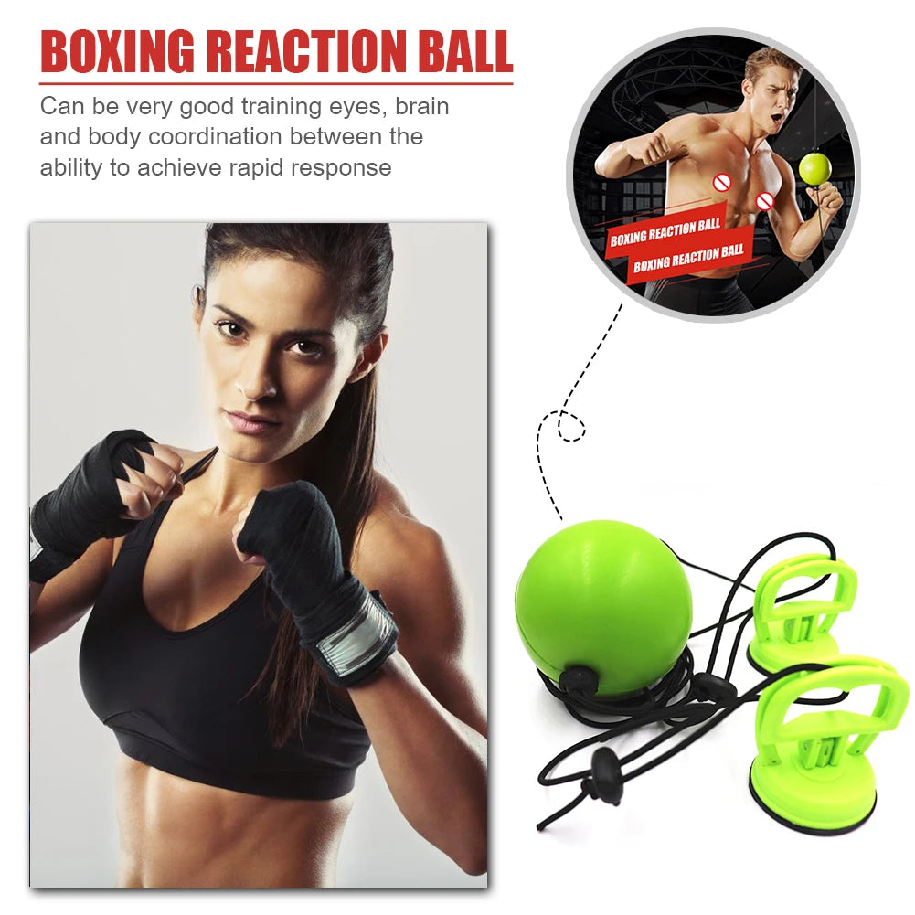 Adjustable Suction Cup Boxing Reflex Speed Ball Hand Eye Reaction