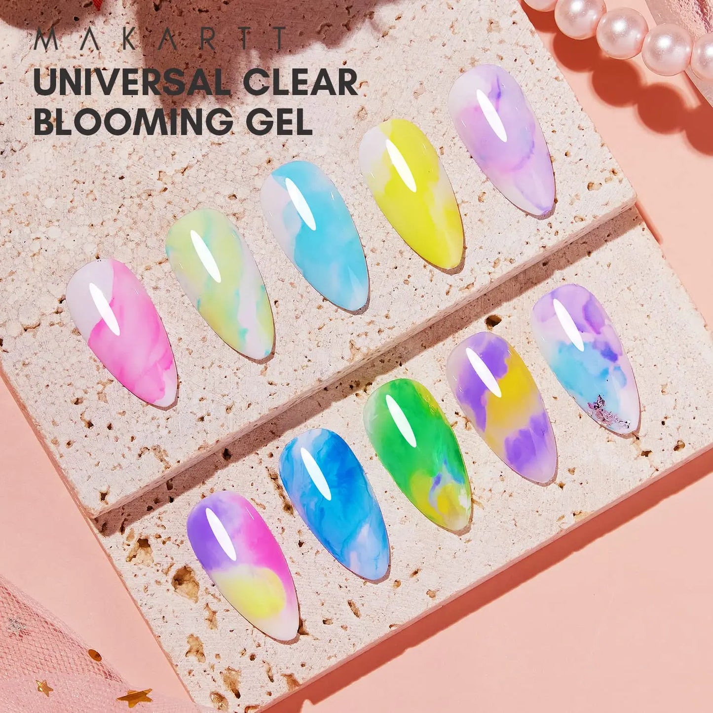 Clear Blooming Gel–15ml UV LED Soak Off Nail Art Polish for Spreading Effect