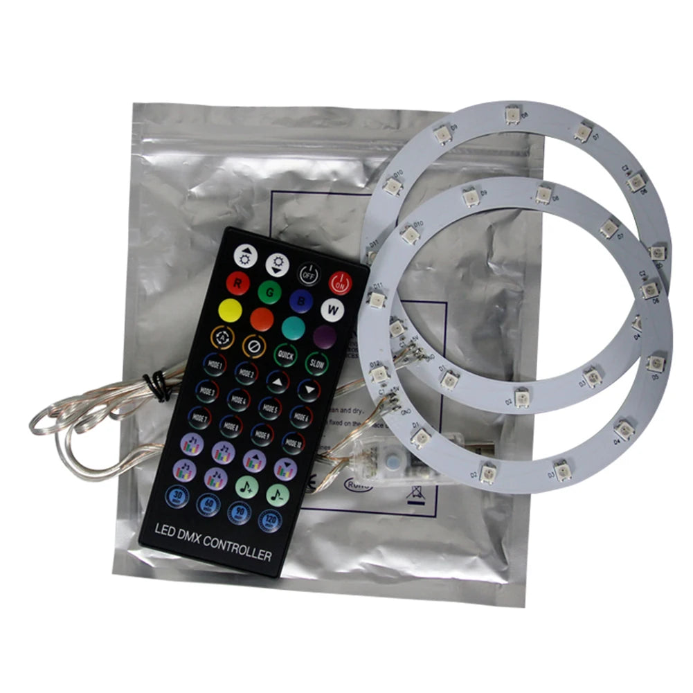 RGB Light Bar Strip with Remote Control Host Light Strip Pickup  for PS5 Console