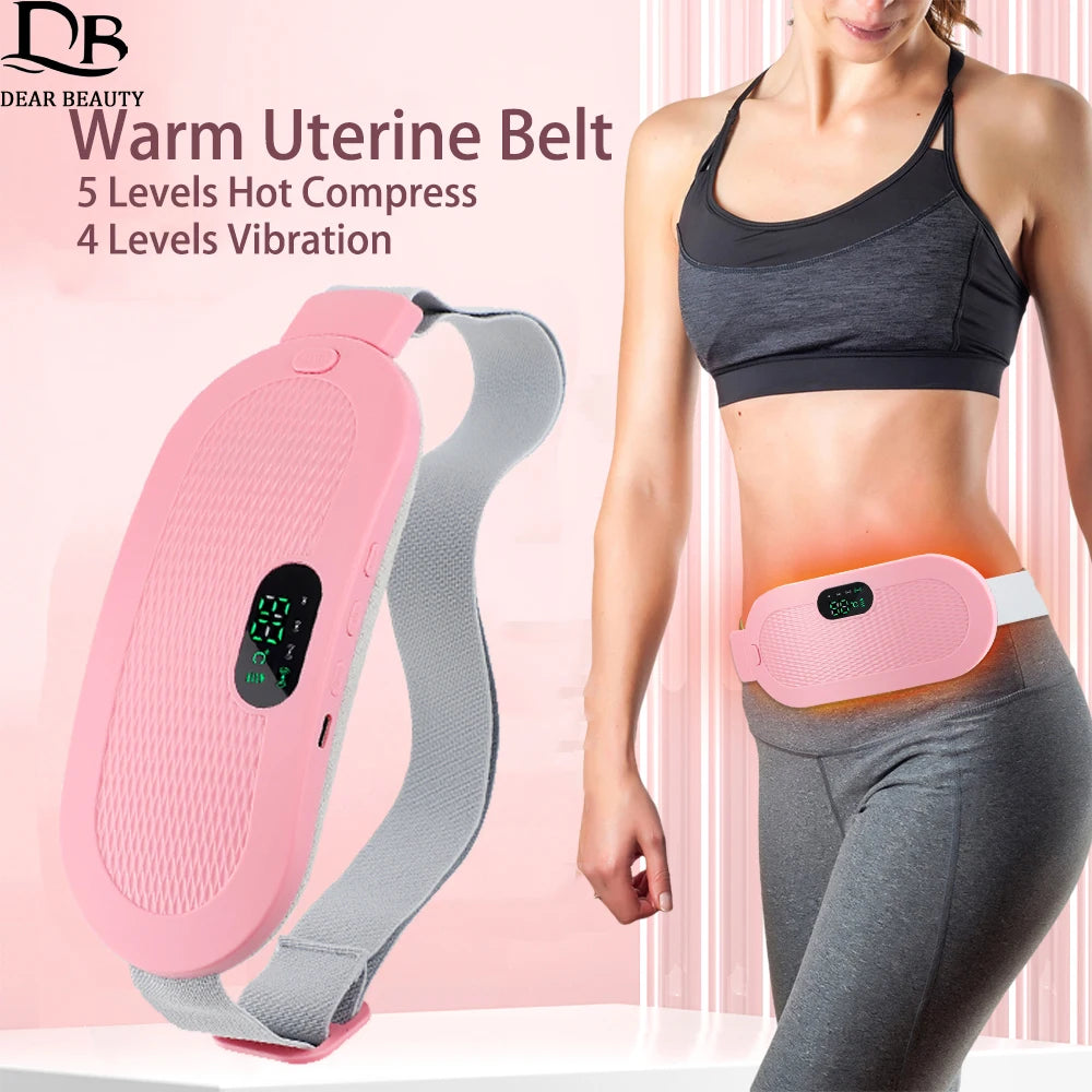 Wireless USB Warm Palace Belt 5 Gear Infrared Heating Pad Vibration Abdomen