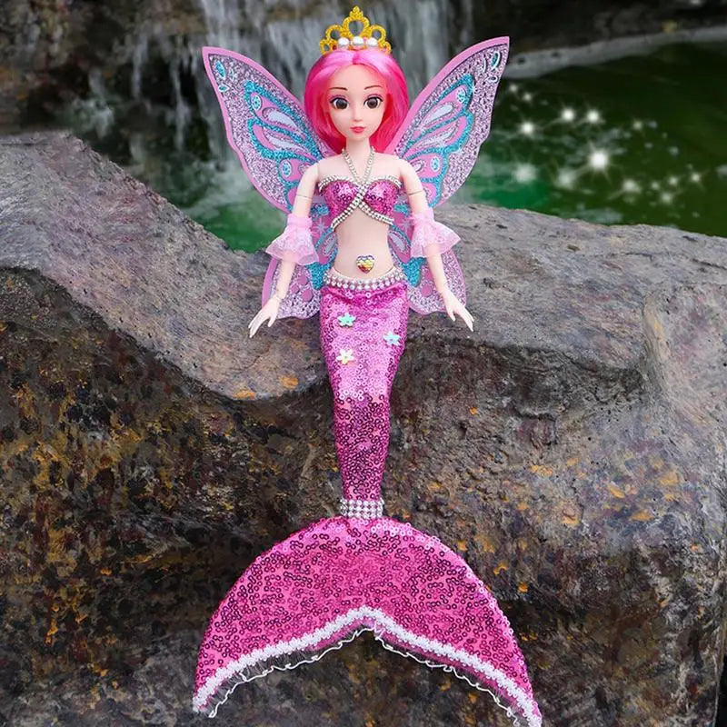 Princess Mermaid Doll For Girls Water Toys DIY Girl Doll Dress Up Toys Posable