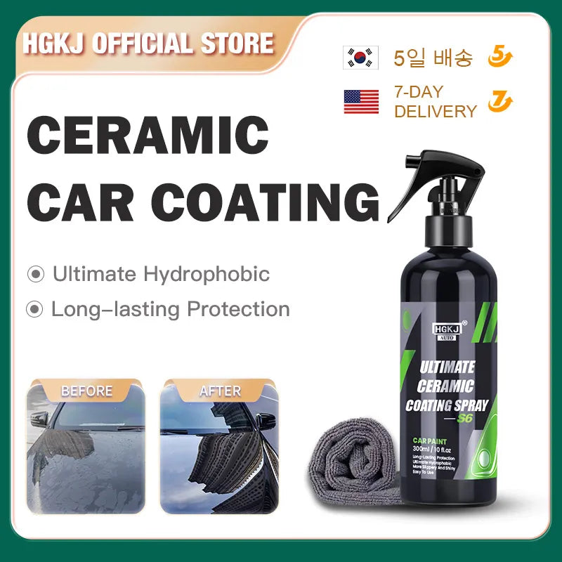 S6 Nano Ceramic Car Coating Quick Detail Spray-Extend Protection